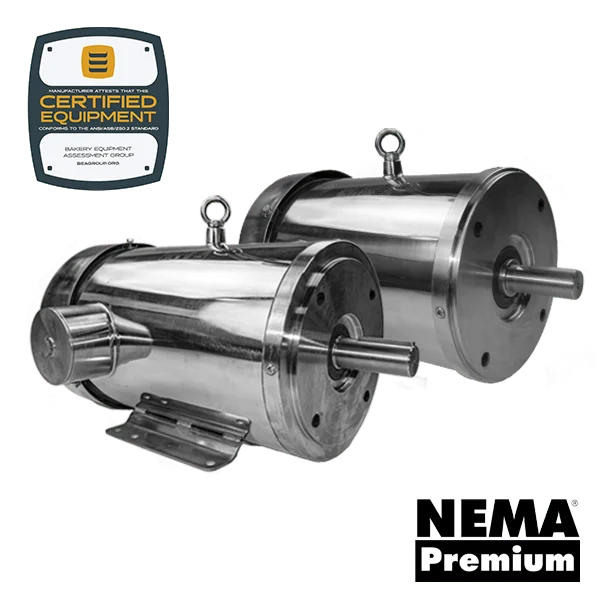 Stainless steel motors for industry